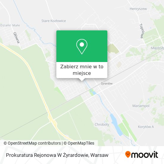 Mapa Prokuratura Rejonowa W Żyrardowie