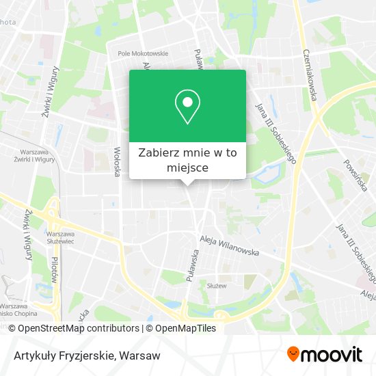 Mapa Artykuły Fryzjerskie