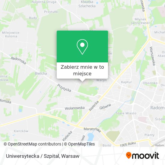 Mapa Uniwersytecka / Szpital