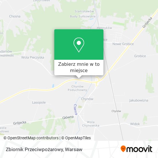 Mapa Zbiornik Przeciwpożarowy