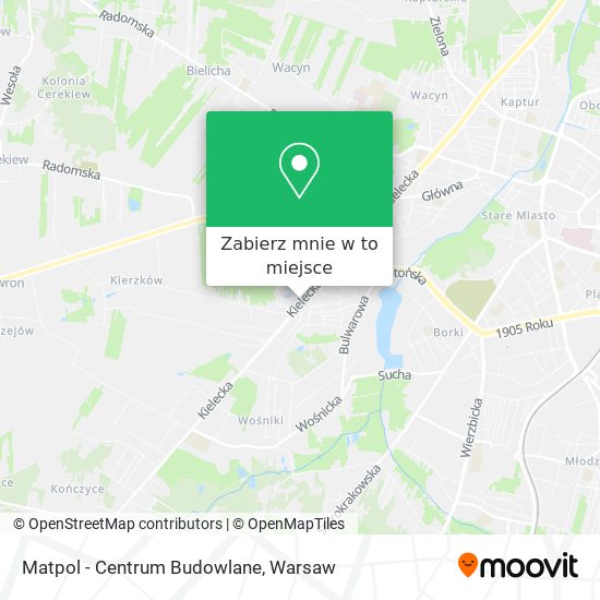 Mapa Matpol - Centrum Budowlane