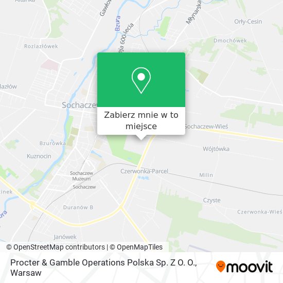 Mapa Procter & Gamble Operations Polska Sp. Z O. O.