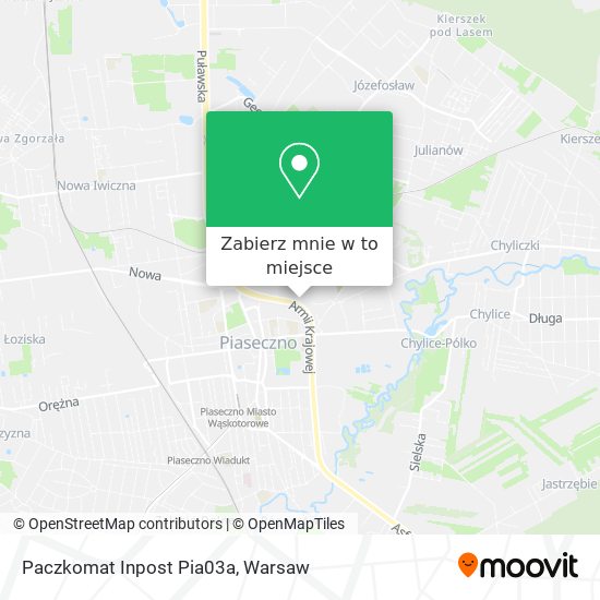 Mapa Paczkomat Inpost Pia03a