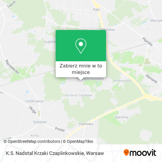 Mapa K.S. Nadstal Krzaki Czaplinkowskie