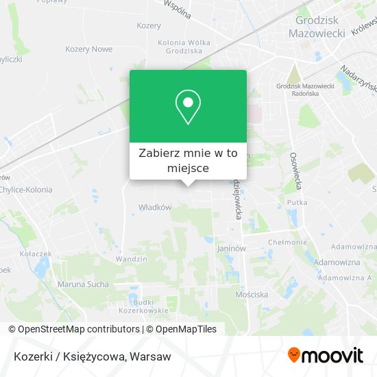 Mapa Kozerki / Księżycowa