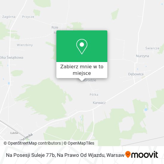 Mapa Na Posesji Suleje 77b, Na Prawo Od Wjazdu