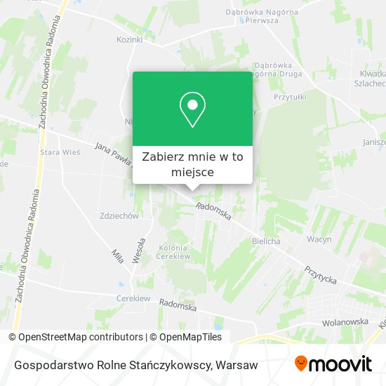 Mapa Gospodarstwo Rolne Stańczykowscy