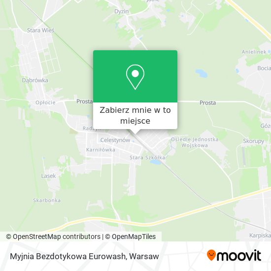 Mapa Myjnia Bezdotykowa Eurowash