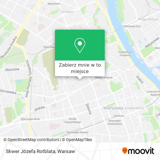 Mapa Skwer Józefa Rotblata