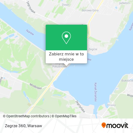 Mapa Zegrze 360