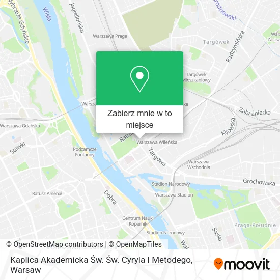 Mapa Kaplica Akademicka Św. Św. Cyryla I Metodego