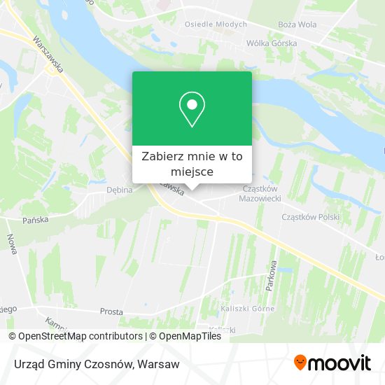 Mapa Urząd Gminy Czosnów