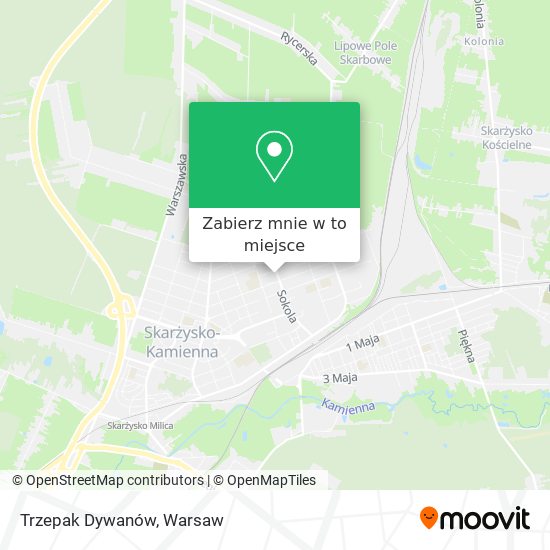 Mapa Trzepak Dywanów