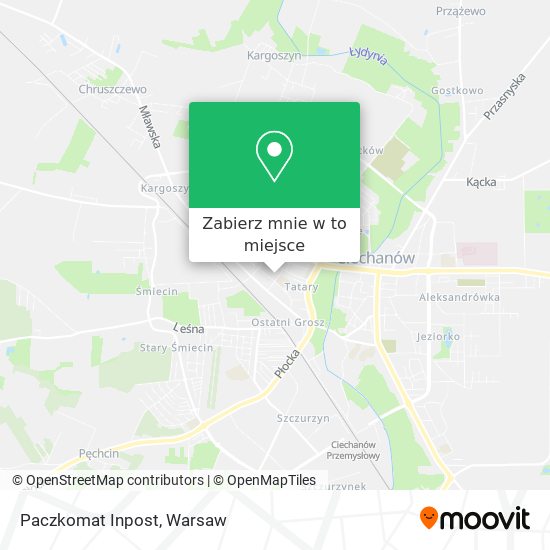 Mapa Paczkomat Inpost