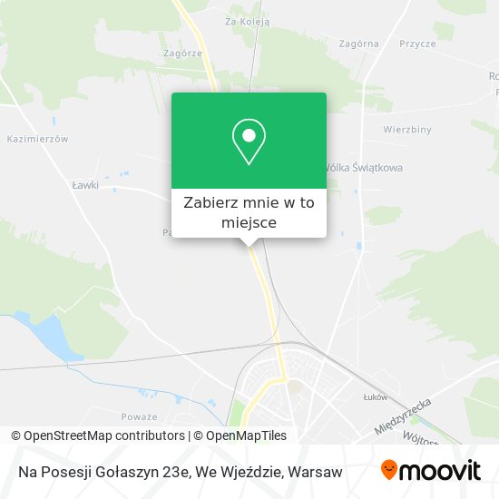 Mapa Na Posesji Gołaszyn 23e, We Wjeździe