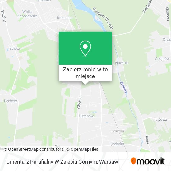 Mapa Cmentarz Parafialny W Zalesiu Górnym