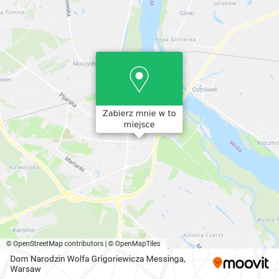 Mapa Dom Narodzin Wolfa Grigoriewicza Messinga