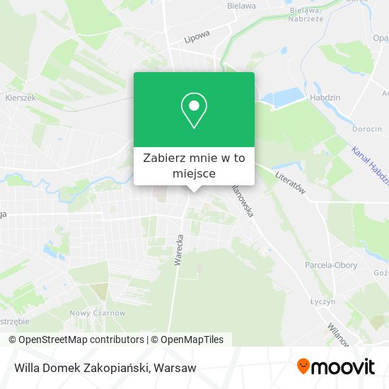 Mapa Willa Domek Zakopiański