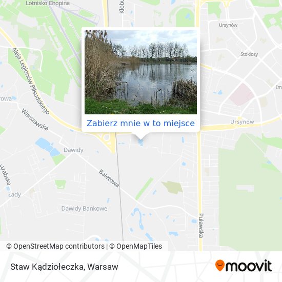 Mapa Staw Kądziołeczka