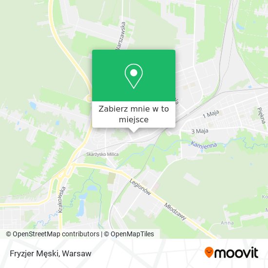 Mapa Fryzjer Męski