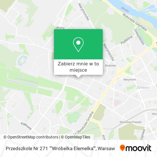 Mapa Przedszkole Nr 271 ""Wróbelka Elemelka""