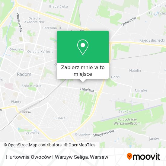 Mapa Hurtownia Owoców I Warzyw Seliga