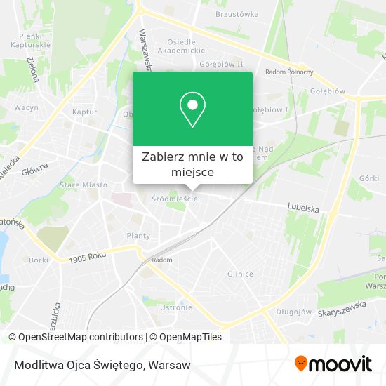 Mapa Modlitwa Ojca Świętego