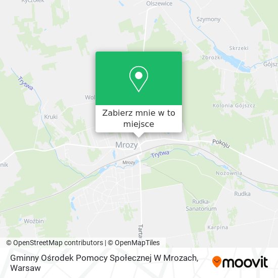 Mapa Gminny Ośrodek Pomocy Społecznej W Mrozach