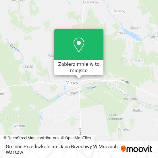 Mapa Gminne Przedszkole Im. Jana Brzechwy W Mrozach