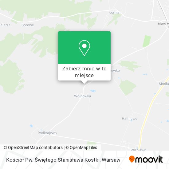 Mapa Kościół Pw. Świętego Stanisława Kostki