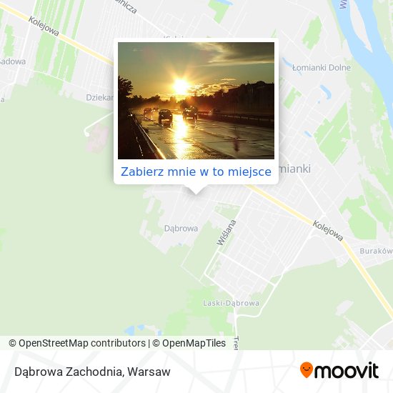 Mapa Dąbrowa Zachodnia