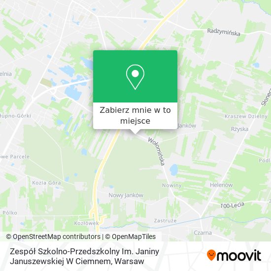 Mapa Zespół Szkolno-Przedszkolny Im. Janiny Januszewskiej W Ciemnem