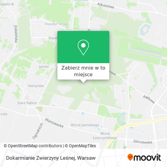 Mapa Dokarmianie Zwierzyny Leśnej