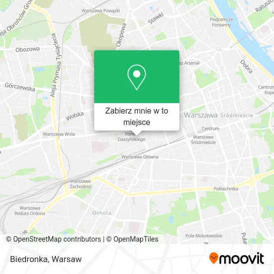 Mapa Biedronka