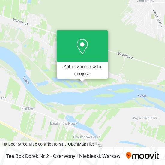 Mapa Tee Box Dołek Nr 2 - Czerwony I Niebieski