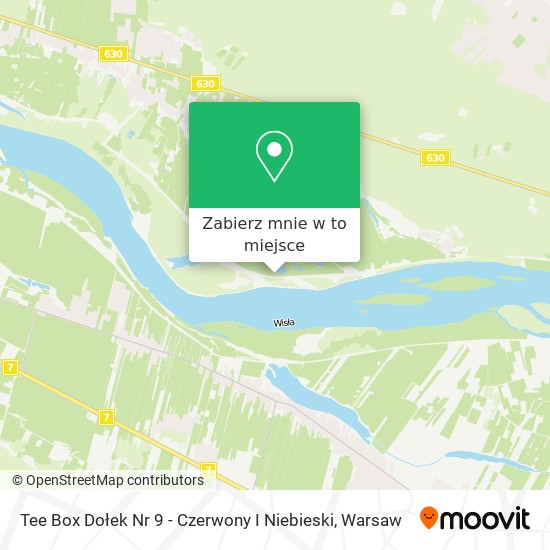 Mapa Tee Box Dołek Nr 9 - Czerwony I Niebieski