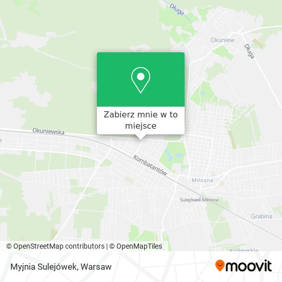 Mapa Myjnia Sulejówek