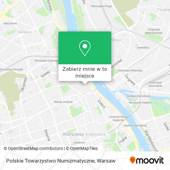 Mapa Polskie Towarzystwo Numizmatyczne