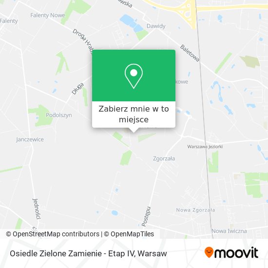 Mapa Osiedle Zielone Zamienie - Etap IV