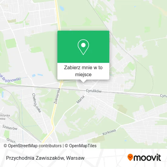 Mapa Przychodnia   Zawiszaków