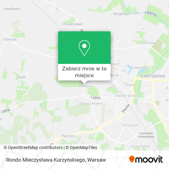 Mapa Rondo Mieczysława Kurzyńskiego