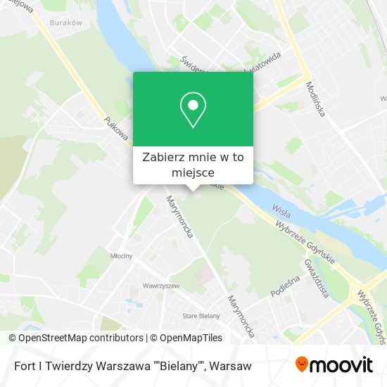 Mapa Fort I Twierdzy Warszawa ""Bielany""