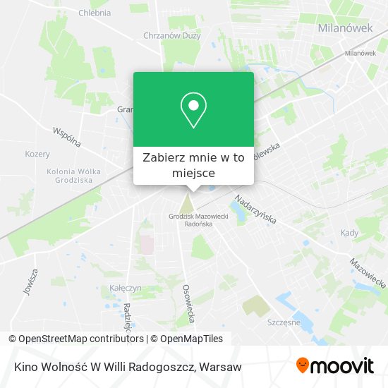 Mapa Kino Wolność W Willi Radogoszcz