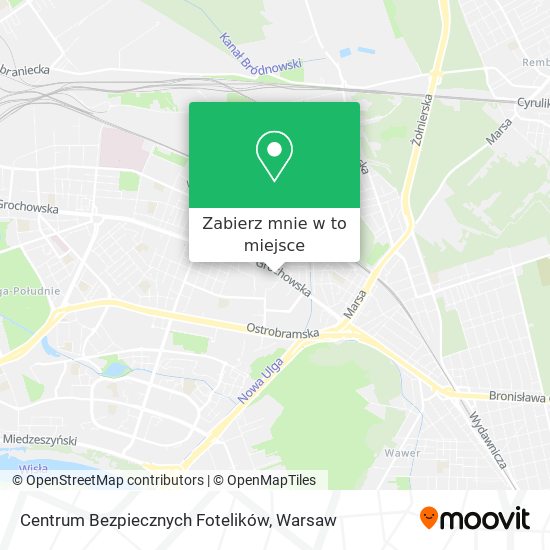 Mapa Centrum Bezpiecznych Fotelików