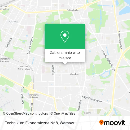 Mapa Technikum Ekonomiczne Nr 8