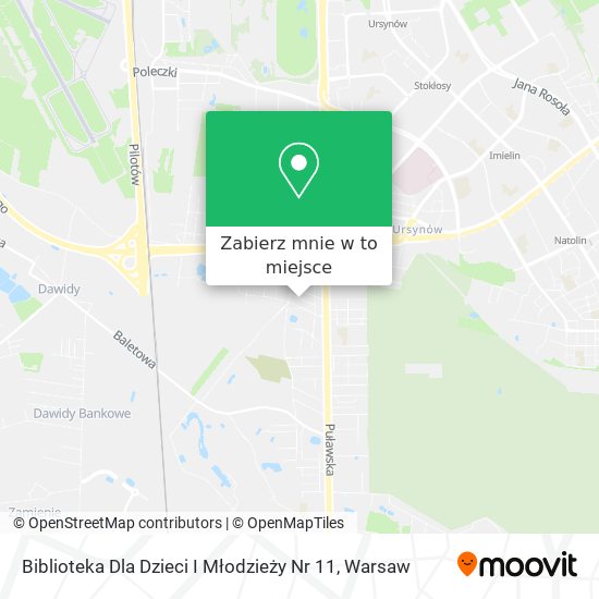 Mapa Biblioteka Dla Dzieci I Młodzieży Nr 11