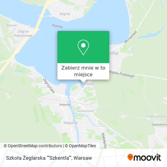 Mapa Szkoła Żeglarska ""Szkentla""