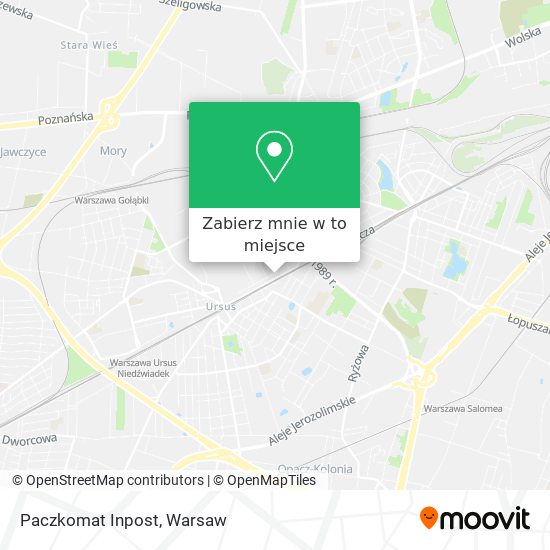 Mapa Paczkomat Inpost