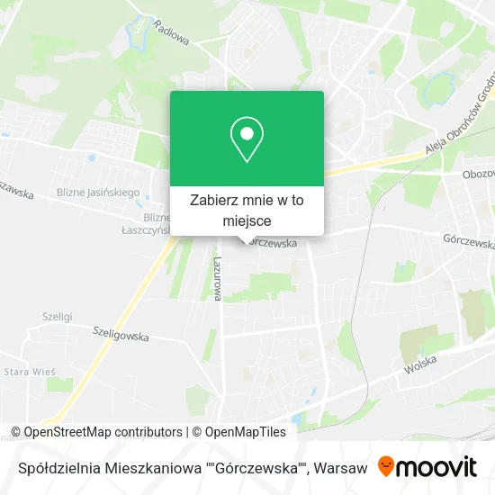 Mapa Spółdzielnia Mieszkaniowa ""Górczewska""