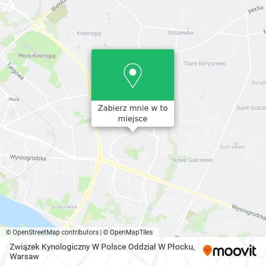 Mapa Związek Kynologiczny W Polsce Oddział W Płocku